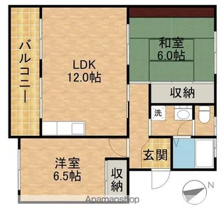 カネサマンション【3階】の間取り