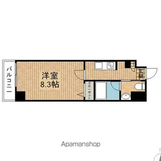 エスティメゾン三軒茶屋Ⅱ【4階】の間取り