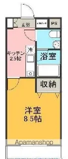 長谷川マンション幸原【2階】の間取り