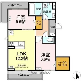 D-avance上和田【2階】の間取り