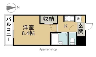リバーケイプ【106号室】の間取り