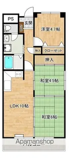 ハートウイング【606号室】の間取り