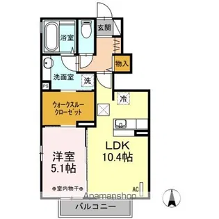 さくらプラザ夢 B【1階】の間取り