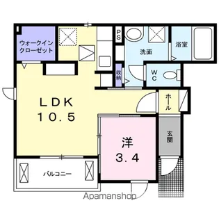 カトレアⅢ【1階】の間取り