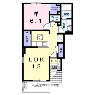 メローライフ D【1階】の間取り