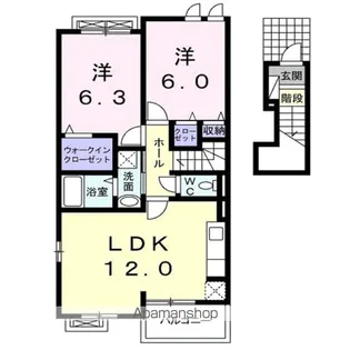 エスペランサA【2階】の間取り