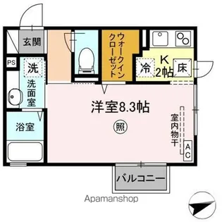 ピア コスモスII【1階】の間取り