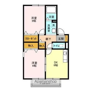 マミ・セントラルハイツ DE【1階】の間取り