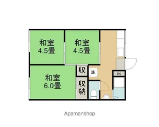 寿ハイツ【B号室】の間取り