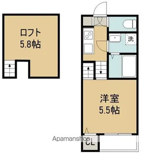 I−STATE河原町【2階】の間取り