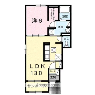エスペランサ【101号室】の間取り
