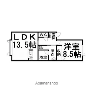 アメジストひかり野【103号室】の間取り