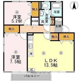 ファミール国高アネックス【2階】の間取り