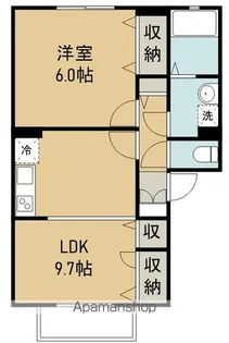 アネックスF【102号室】の間取り