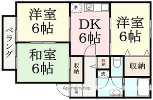 サンシャイン湯浅【202号室】の間取り