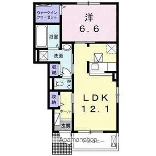 ゲラーデⅢ【105号室】の間取り