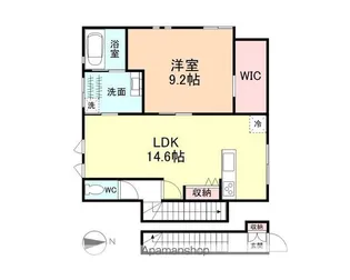 ナチュラルヴィレッジ弥生町Ⅱ【2階】の間取り