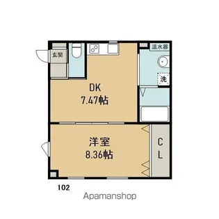 イオン・シルク 21【1階】の間取り