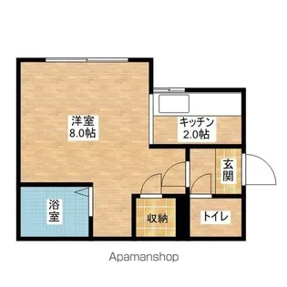 ハイツ翔【1-A号室】の間取り