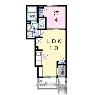 メゾンIL四倉【1階】の間取り