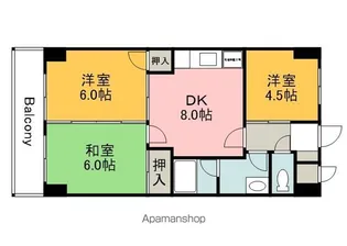 VILLA七軒茶屋【5階】の間取り