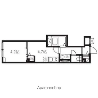 エルファーロ神楽坂Ⅱ【2階】の間取り