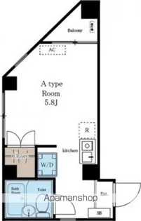 ベルドミール王子【4階】の間取り