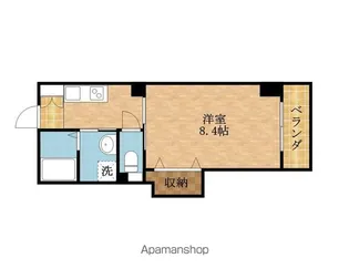 グランルージュ城東(旧パルコ城東)【402号室】の間取り