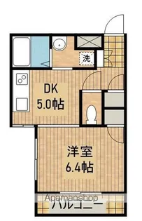 キャンパスCITY丸山【4階】の間取り