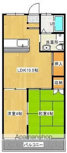 ロイヤルハイツ【205号室】の間取り
