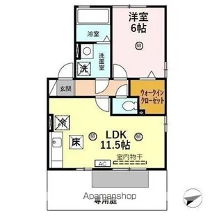 エトワールKURIMORI A【1階】の間取り