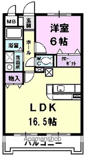 フォルシュ22【3階】の間取り