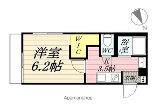 ジュネスTOKAI A【1階】の間取り