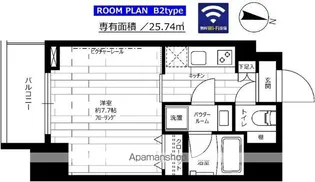 ステージグランデ大島【8階】の間取り