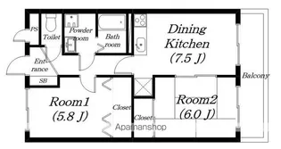 シャングリシーヌⅠ【303号室】の間取り