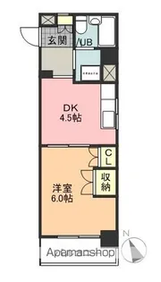 サンパレス植田【406号室】の間取り
