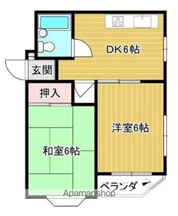 コーポ倖【1階】の間取り