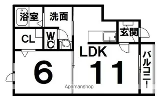 VERL・PARC(ベルパルク)【1階】の間取り