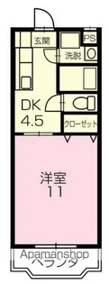 クラスト五番館 駐車場1台付き【2階】の間取り