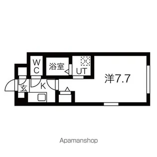 フェリス広瀬町【1階】の間取り