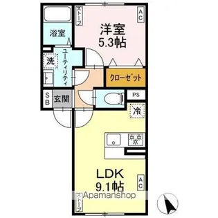FIRST SKY H【1階】の間取り