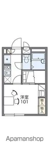 レオパレスMIYABI【2階】の間取り
