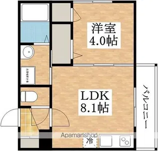 F ASECIA VELOS【3階】の間取り