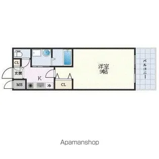 TOR1stBLD.【8階】の間取り