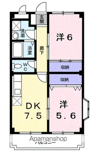 スクエアガーデン【3階】の間取り