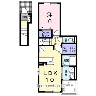 サンフラワー駅前【2階】の間取り