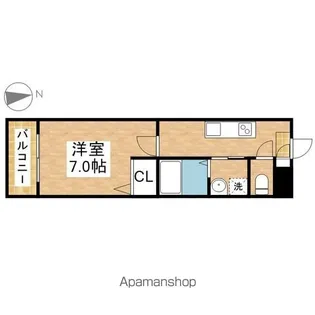 エクセラン広見【302号室】の間取り
