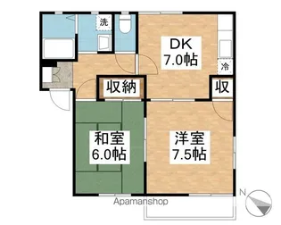 アイリスB【202号室】の間取り