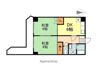 グランディ・マン【2階】の間取り