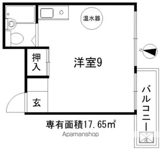 三恵鶴見ハイツ【702号室】の間取り